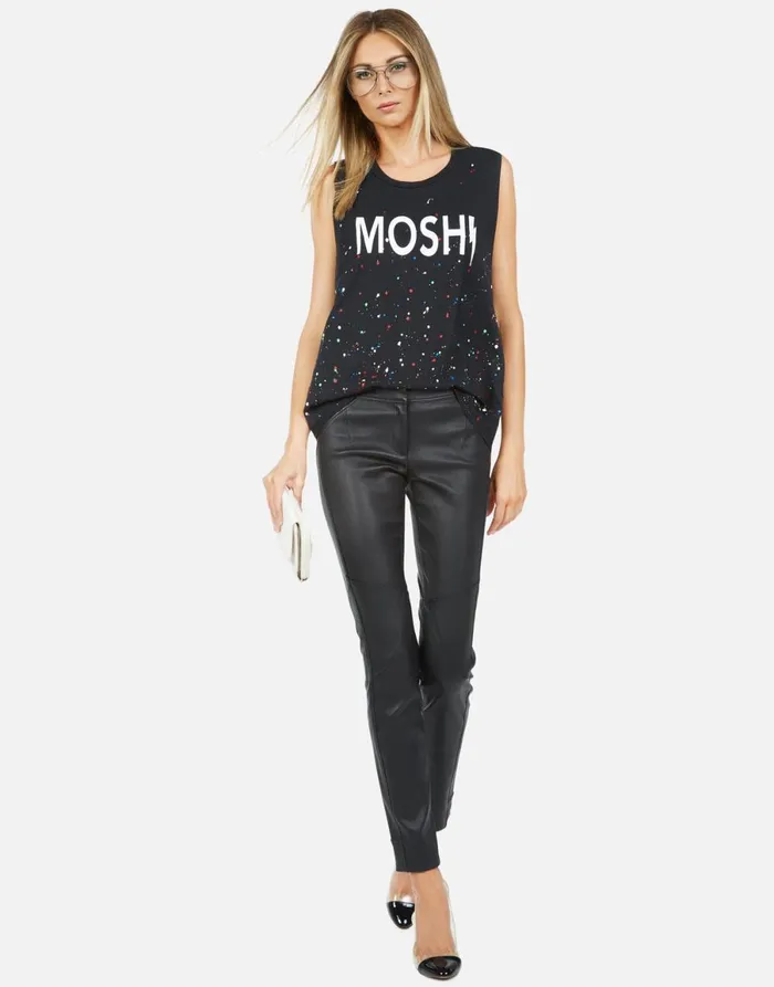 Kel Moshi Onyx Multi Splatter Women039s Lauren Moshi Tanks