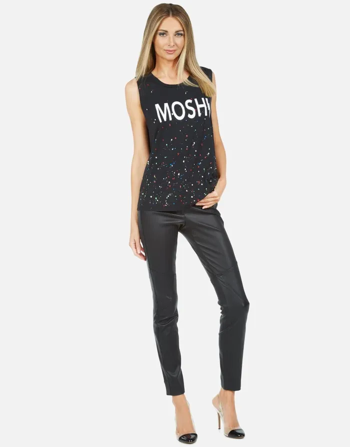Kel Moshi Onyx Multi Splatter Women039s Lauren Moshi Tanks