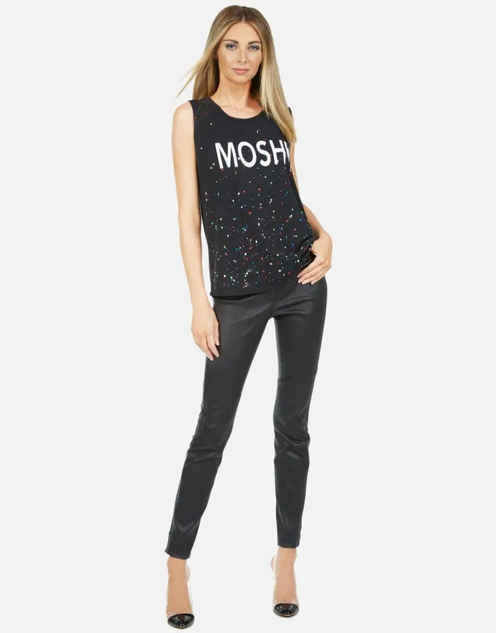 Kel Moshi Onyx Multi Splatter Women039s Lauren Moshi Tanks