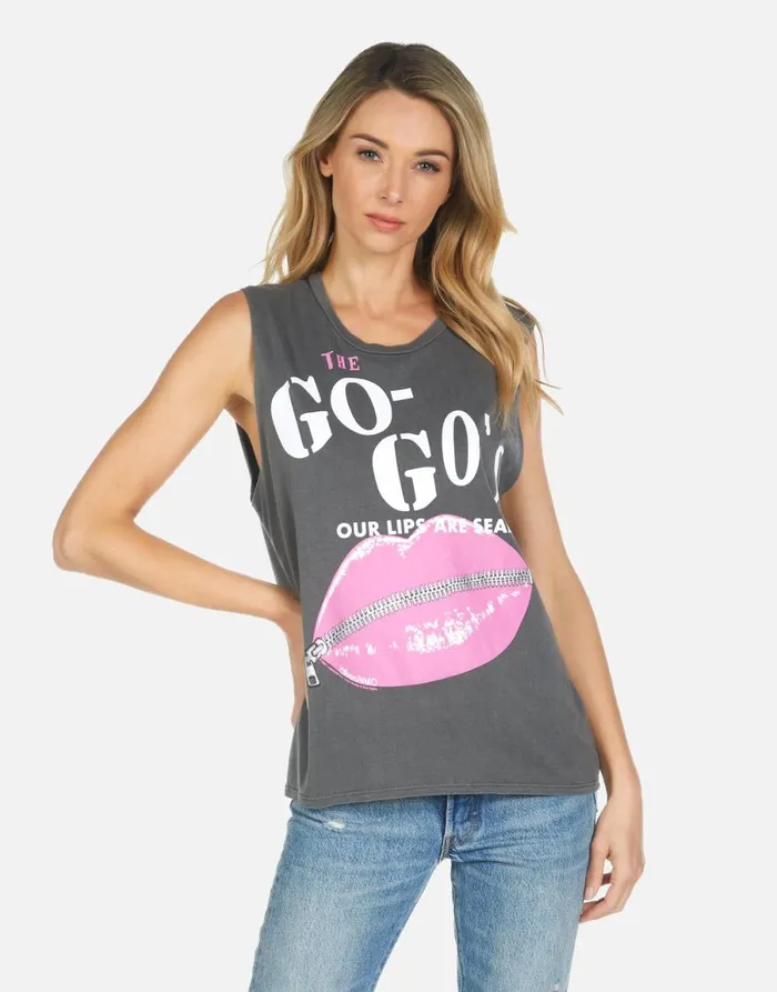 Kel The GoGo039s Pigment Black Women039s Lauren Moshi Tanks