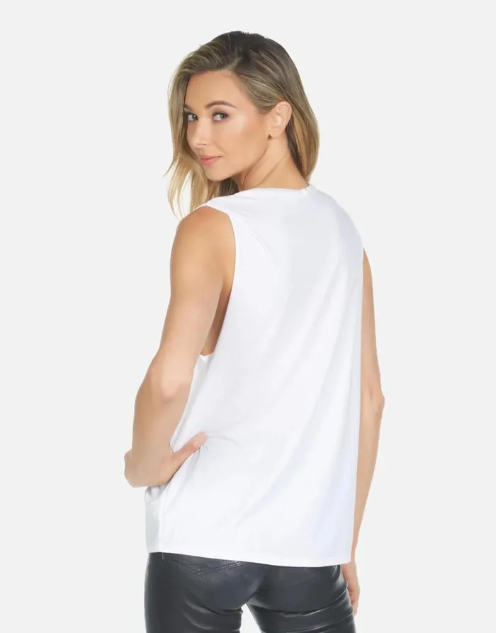 Kel X Cracked Star White Women039s Lauren Moshi Short Sleeve