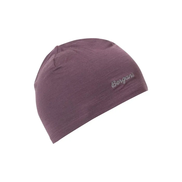 Kids Bergans Of Norway Beanies And Balaclava Bergans Wool Junior Beanie Dark Ruby Purple