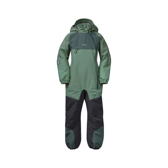 Kids Bergans Of Norway Insulated Coveralls Lilletind Insulated Coverall Dark Jade Green Duke Green
