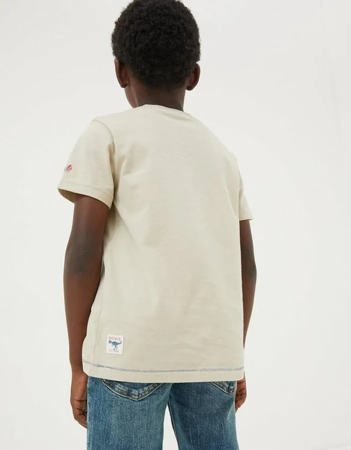 Kids FatFace TShirts and Polos Bike Sunset TShirt Natural