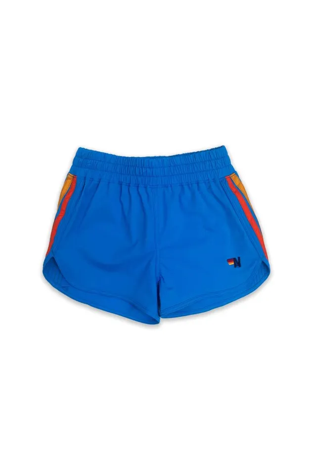 Kids Kids Collection Aviator Nation 5 STRIPE KIDS FLEX JOGGER SHORT 8211 NEON BLUE