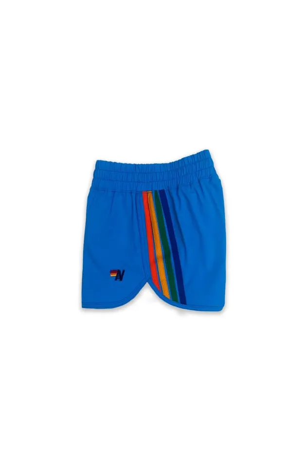 Kids Kids Collection Aviator Nation 5 STRIPE KIDS FLEX JOGGER SHORT 8211 NEON BLUE