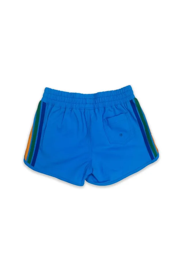 Kids Kids Collection Aviator Nation 5 STRIPE KIDS FLEX JOGGER SHORT 8211 NEON BLUE