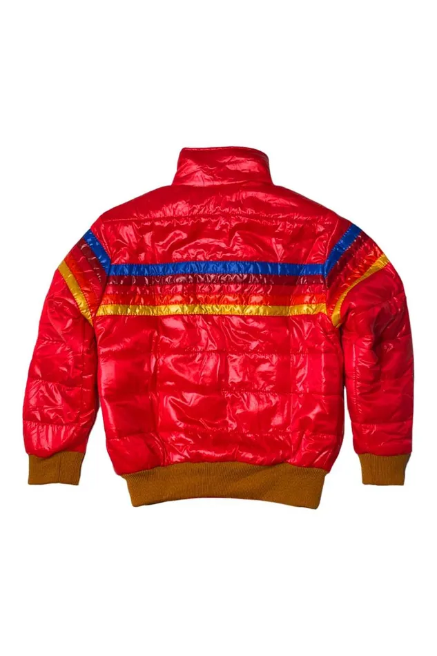 Kids Kids Collection Aviator Nation 5 STRIPE KIDS TRAVELER JACKET 8211 CHERRY GLOSSY Kids Kids Collection Aviator Nation 5 STRIPE KIDS TRAVELER JACKET 8211 CHERRY GLOSSY