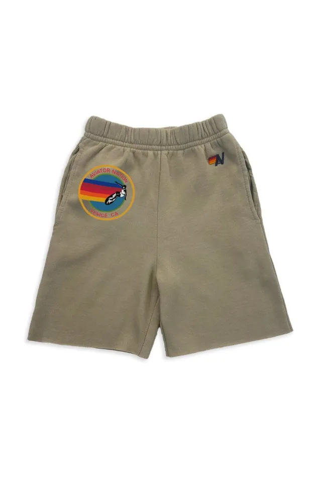 Kids Kids Collection Aviator Nation AVIATOR NATION KIDS SWEATSHORTS 8211 SAND