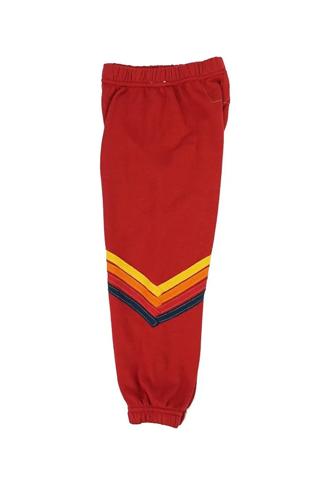 Kids Kids Collection Aviator Nation KID039S CHEVRON SWEATPANTS 8211 RED