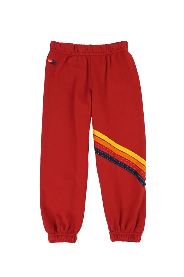 Kids Kids Collection Aviator Nation KID039S CHEVRON SWEATPANTS 8211 RED Kids Kids Collection Aviator Nation KID039S CHEVRON SWEATPANTS 8211 RED