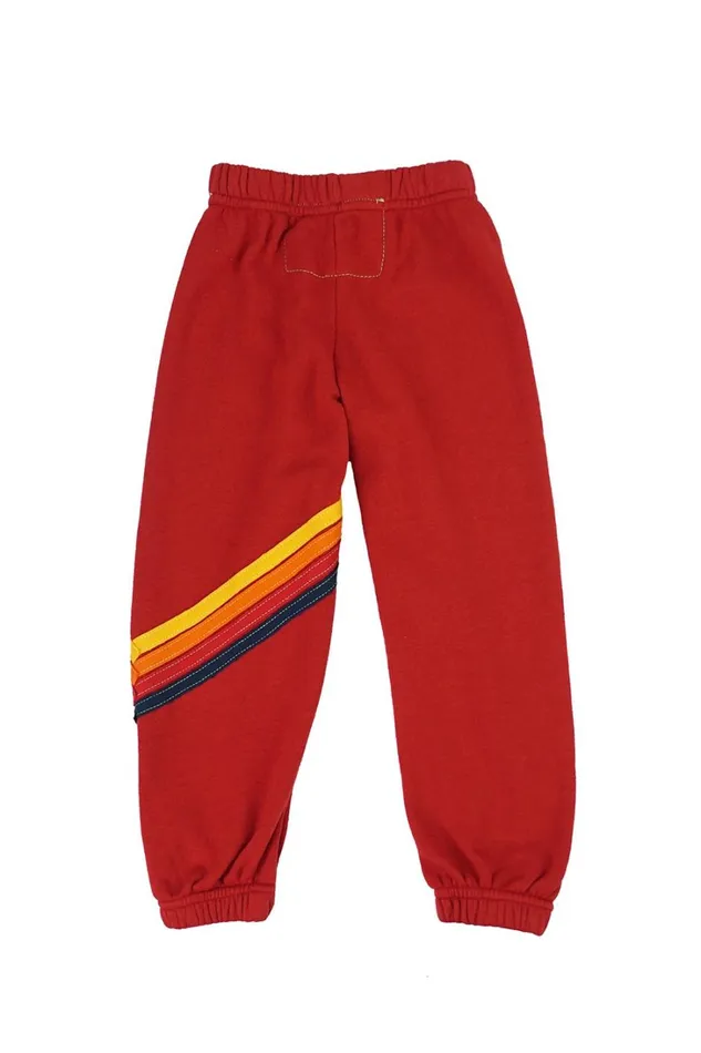 Kids Kids Collection Aviator Nation KID039S CHEVRON SWEATPANTS 8211 RED Kids Kids Collection Aviator Nation KID039S CHEVRON SWEATPANTS 8211 RED