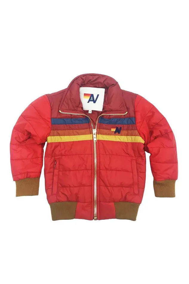Kids Kids Collection Aviator Nation KID039S JOURNEY JACKET 8211 CHERRY