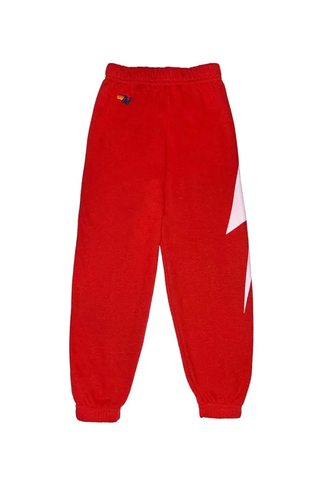 Kids Kids Collection Aviator Nation KIDS BOLT PRINT SWEATPANTS 8211 RED Kids Kids Collection Aviator Nation KIDS BOLT PRINT SWEATPANTS 8211 RED
