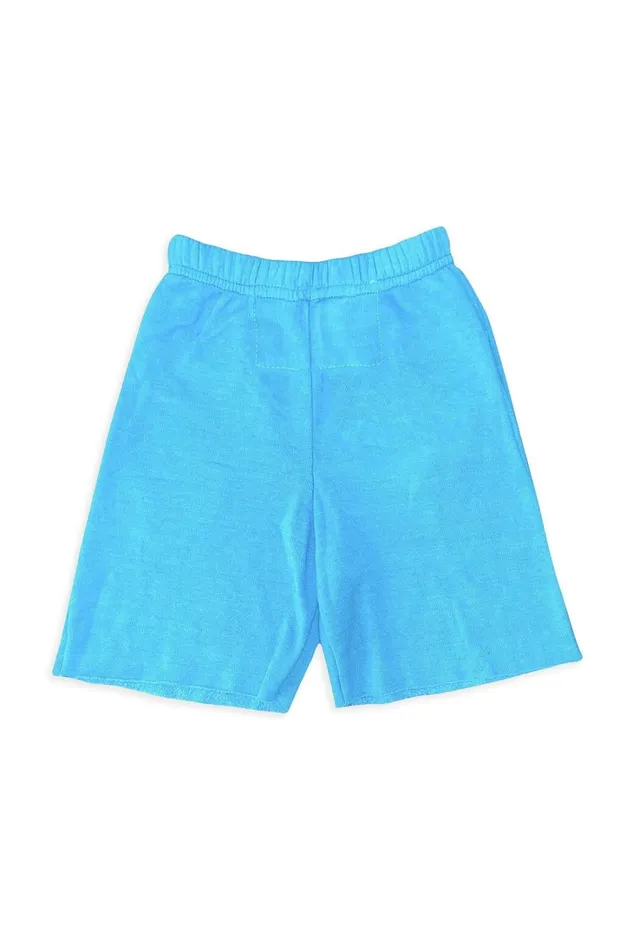 Kids Kids Collection Aviator Nation SMILEY KIDS SWEATSHORTS 8211 NEON BLUE Kids Kids Collection Aviator Nation SMILEY KIDS SWEATSHORTS 8211 NEON BLUE