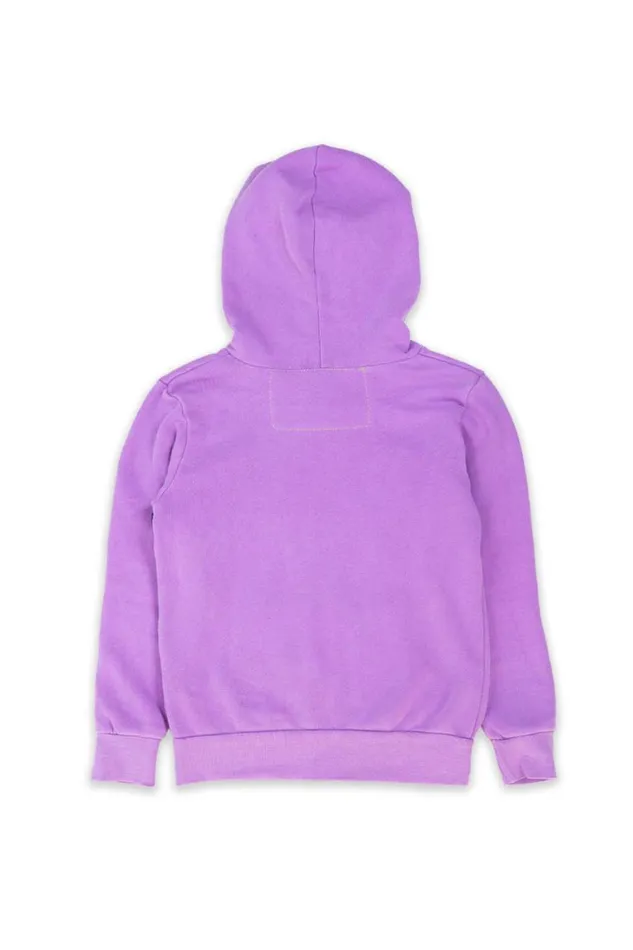Kids Kids Hoodies Aviator Nation KID039S 5 STRIPE HOODIE 8211 NEON PURPLE