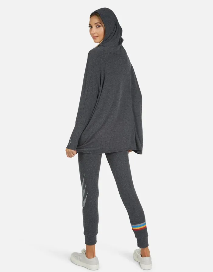 Kizzy Electric Elephant Elements Heather Black Women039s Lauren Moshi Long Sweatpants