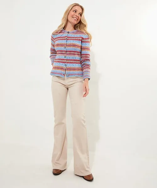 Knitwear and Cardigans Apparel Bonnie Fairisle Cardigan Blue Joebrowns Knitwear and Cardigans Apparel Bonnie Fairisle Cardigan Blue Joebrowns