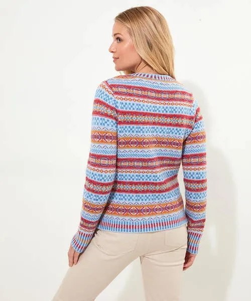 Knitwear and Cardigans Apparel Bonnie Fairisle Cardigan Blue Joebrowns Knitwear and Cardigans Apparel Bonnie Fairisle Cardigan Blue Joebrowns