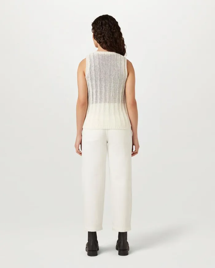 Knitwear and Jumpers Women Belstaff Anchor Sleeveless Vest Natural Knitwear and Jumpers Women Belstaff Anchor Sleeveless Vest Natural