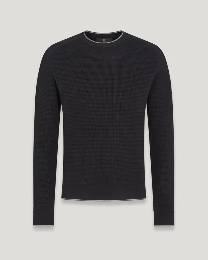 Knitwear Men Belstaff Cole Crewneck Jumper Black