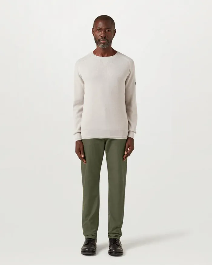 Knitwear Men Belstaff Guide Crewneck Jumper Stone Beige Knitwear Men Belstaff Guide Crewneck Jumper Stone Beige