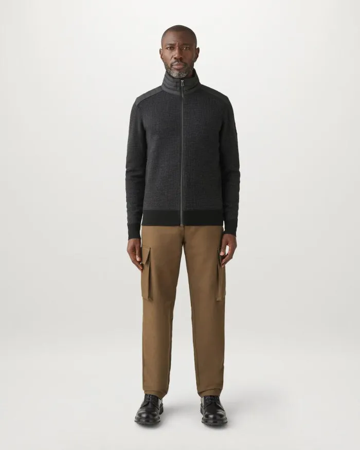 Knitwear Men Belstaff Kelby Zip Cardigan Black Charcoal