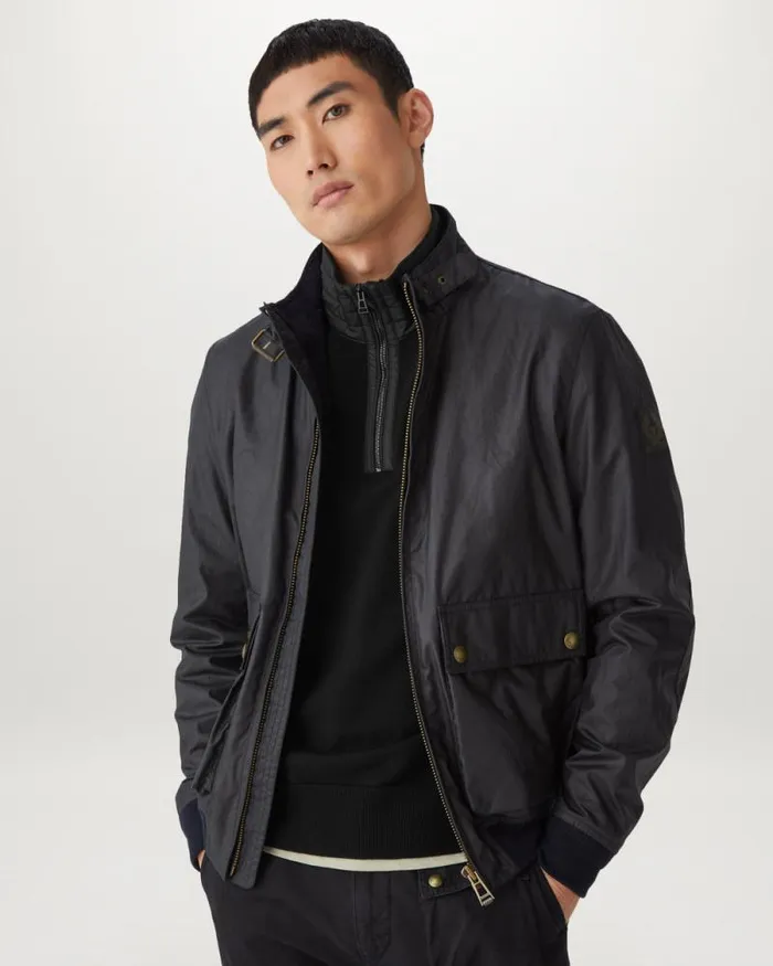 Knitwear Men Belstaff Kilmington Quarter Zip Black