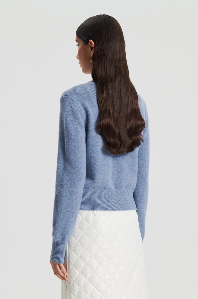 Knitwear Women Scanlan Theodore CASHMERE CARDIGAN DENIM Knitwear Women Scanlan Theodore CASHMERE CARDIGAN DENIM