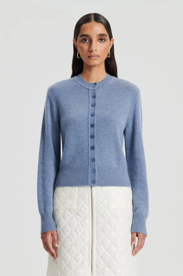 Knitwear Women Scanlan Theodore CASHMERE CARDIGAN DENIM Knitwear Women Scanlan Theodore CASHMERE CARDIGAN DENIM