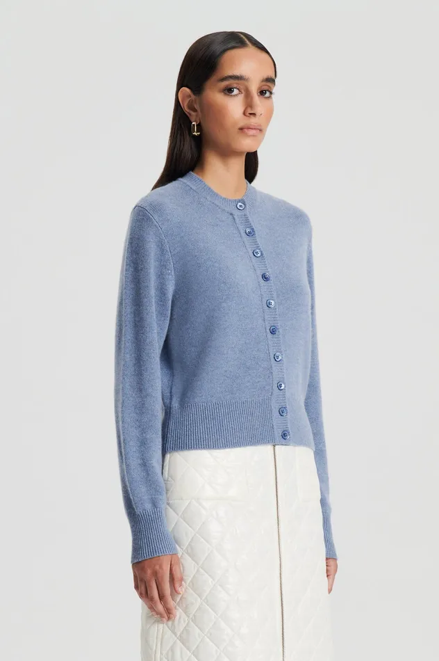 Knitwear Women Scanlan Theodore CASHMERE CARDIGAN DENIM Knitwear Women Scanlan Theodore CASHMERE CARDIGAN DENIM