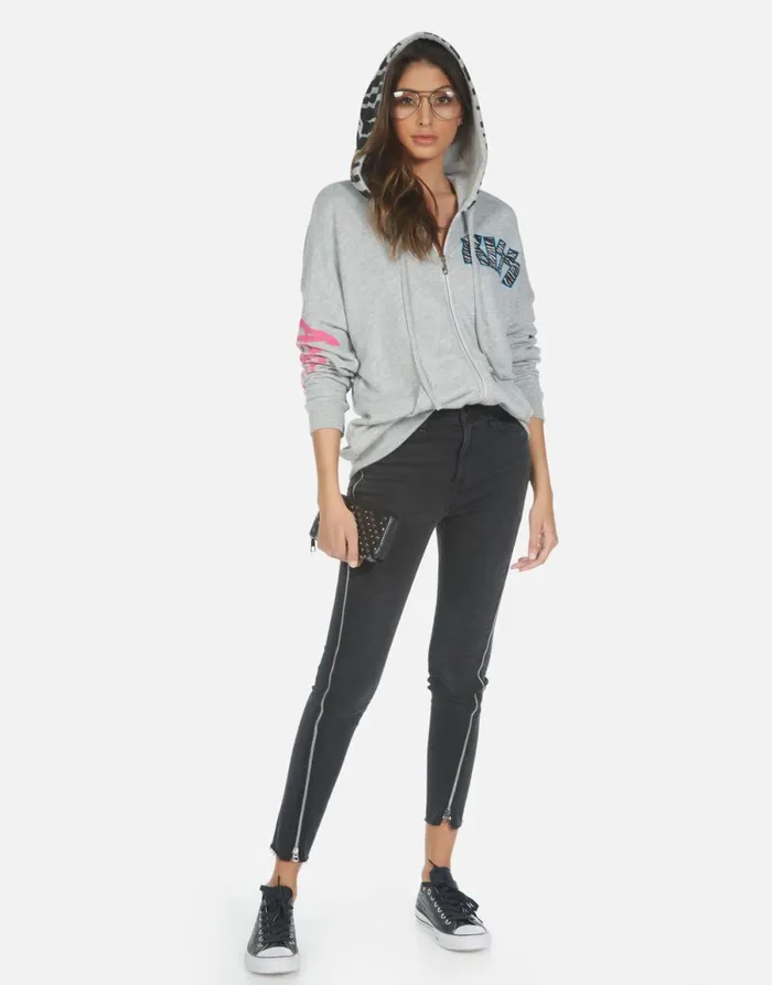 Koa KISS Animalize Heather Grey Women039s Lauren Moshi Hoodies