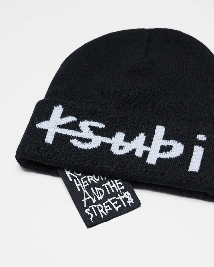 Ksubi 1999 Kash Beanie Black WomensMens Headwear