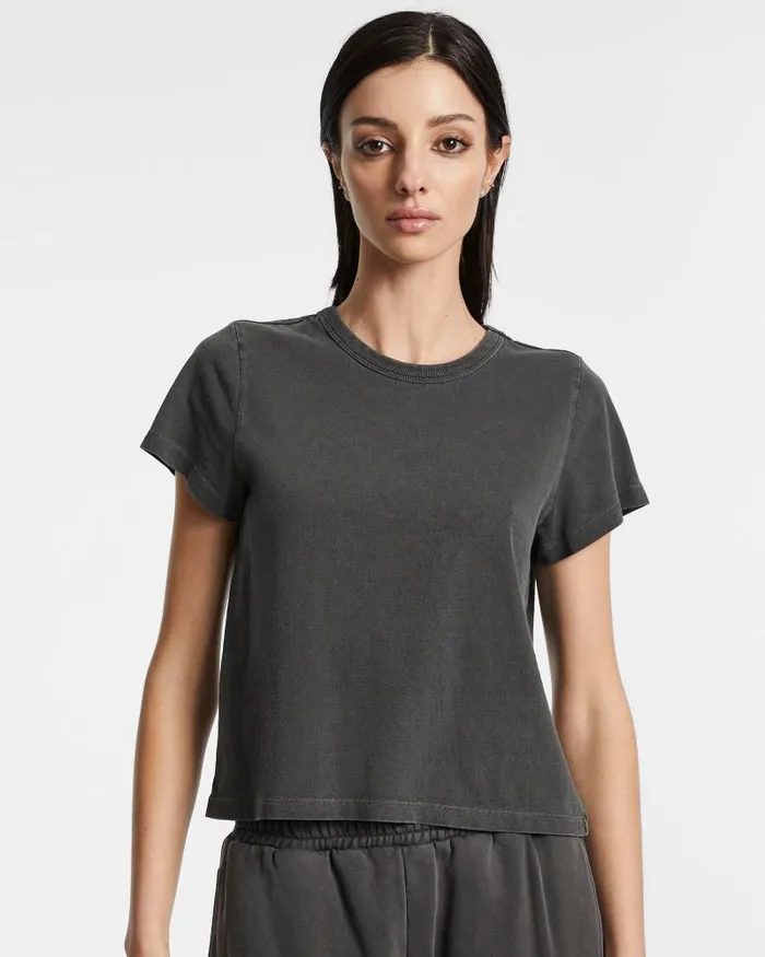 Ksubi 3 X 4 Mini Ss Tee Charcoal Womens 4 X 4