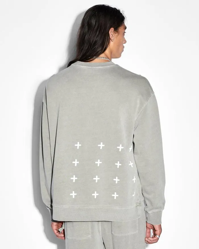 Ksubi 42154 Biggie Crew Outback Mens Hoodies and Sweatshirts