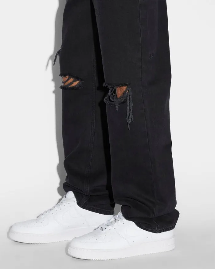 Ksubi Anti K Trashed Black Mens Relaxed
