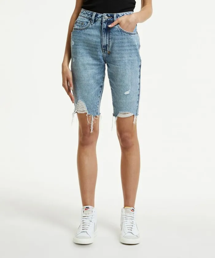 Ksubi App Laye Vibez Ruins Womens Denim Shorts