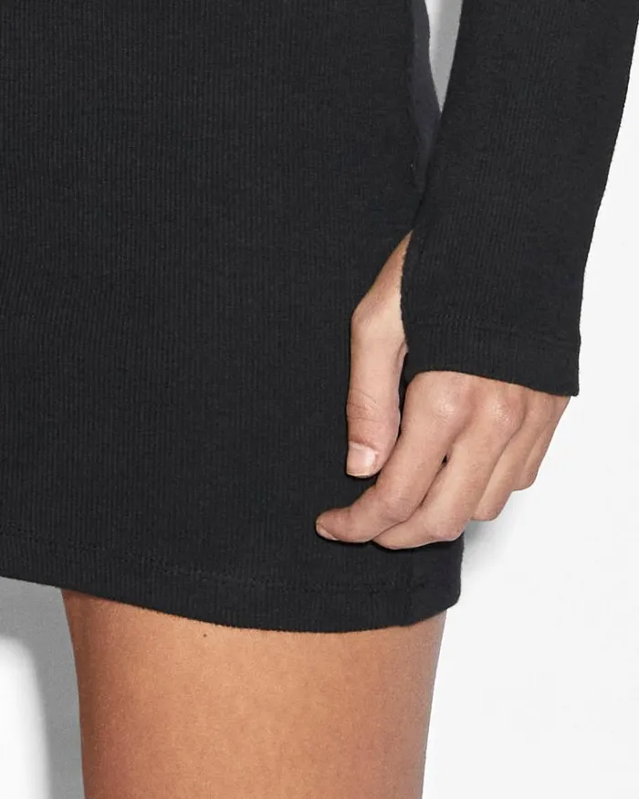 Ksubi Arise Ls Keyhole Dress Black Womens Dresses