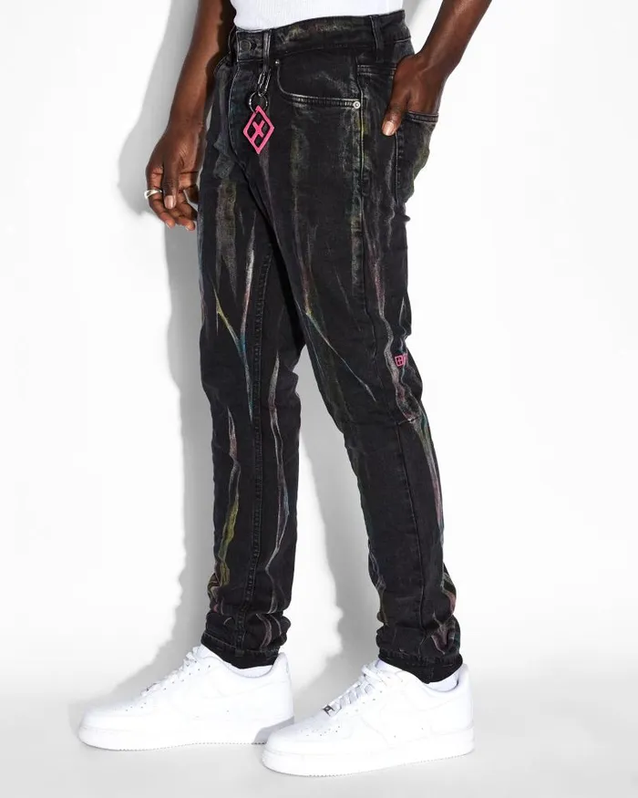 Ksubi Chitch Pink Refrakt Mens Skinny
