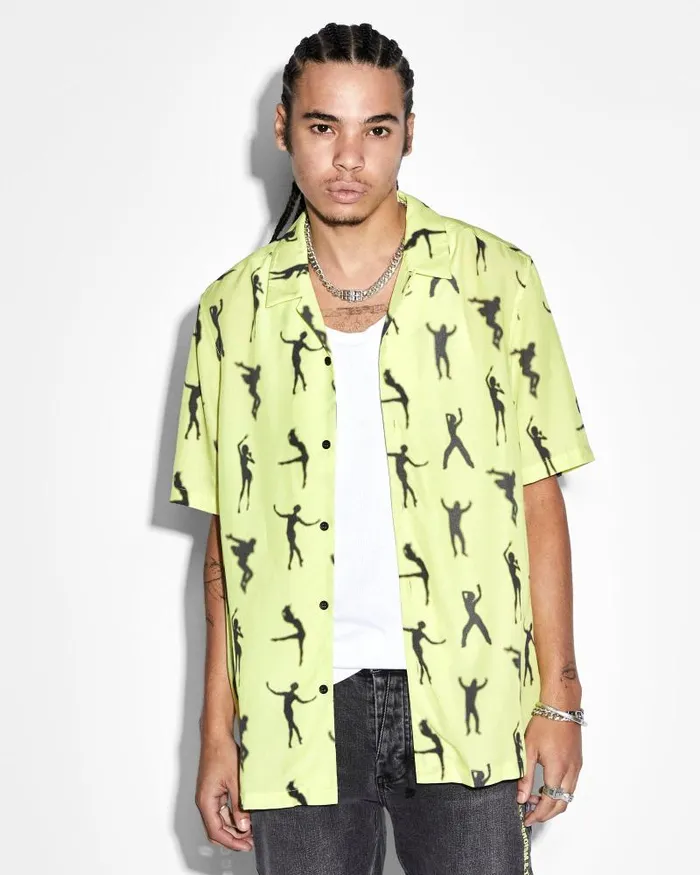 Ksubi Dance Klass Resort Ss Shirt Daylite Mens Shirts