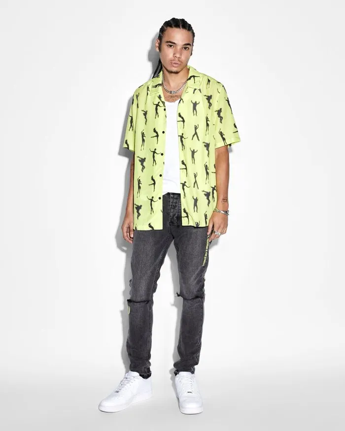 Ksubi Dance Klass Resort Ss Shirt Daylite Mens Shirts