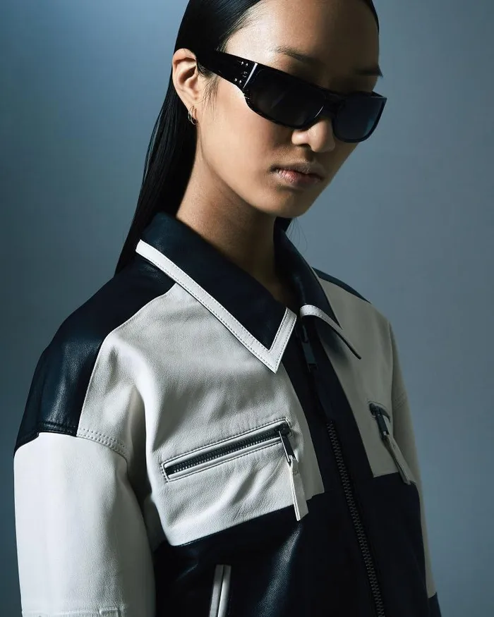 Ksubi Emblem Boxy Biker Blackwhite Womens Jackets