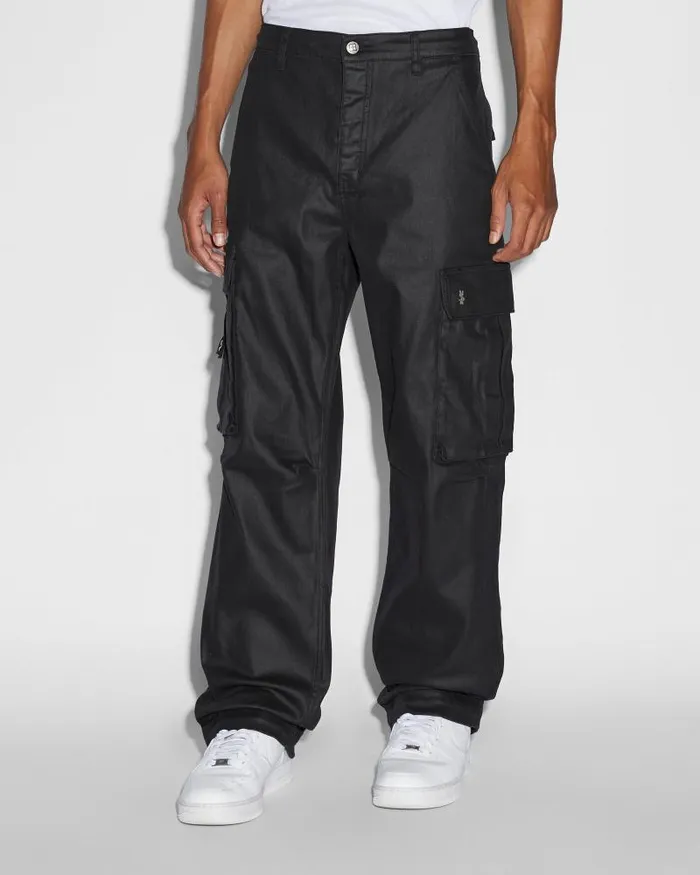 Ksubi Fugitive Cargo Waxed Mens Pants