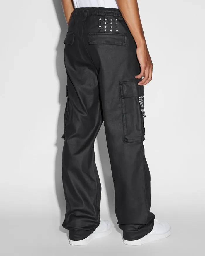 Ksubi Fugitive Cargo Waxed Mens Pants
