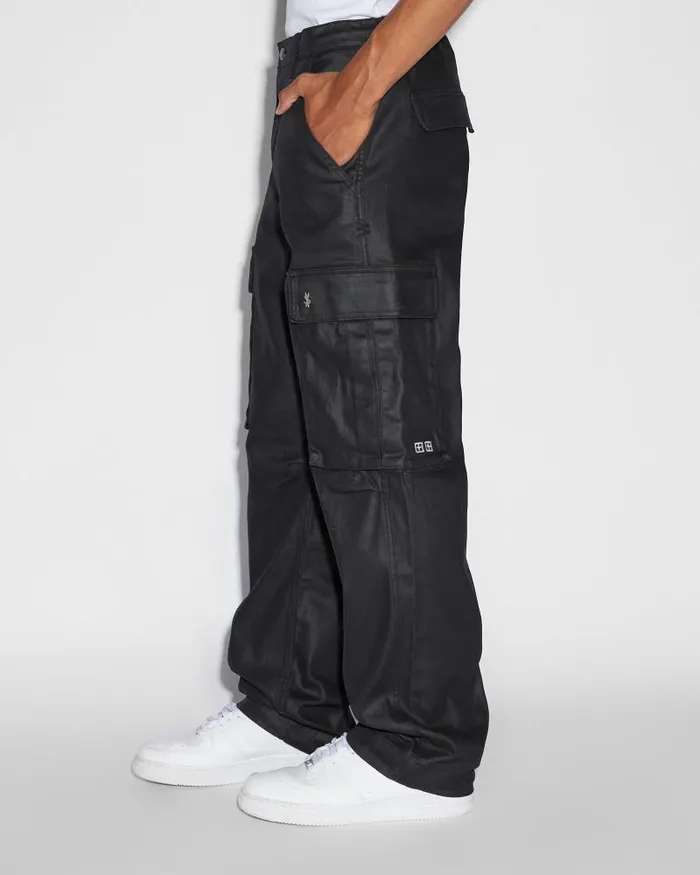 Ksubi Fugitive Cargo Waxed Mens Pants