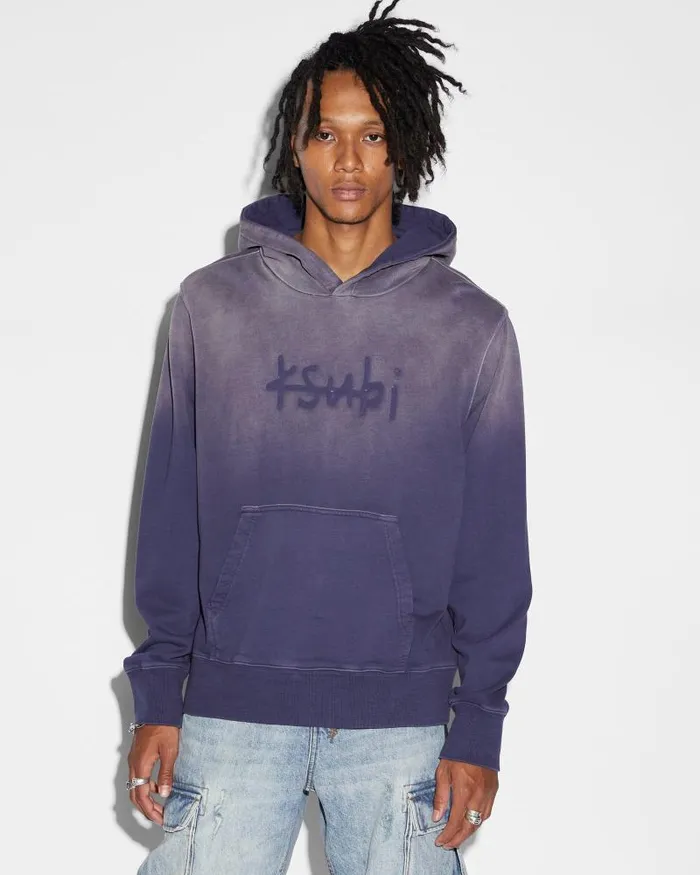 Ksubi Heritage Kash Hoodie Iced Neptune Mens Hoodies and Sweatshirts