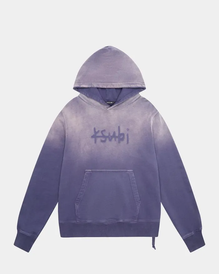 Ksubi Heritage Kash Hoodie Iced Neptune Mens Hoodies and Sweatshirts