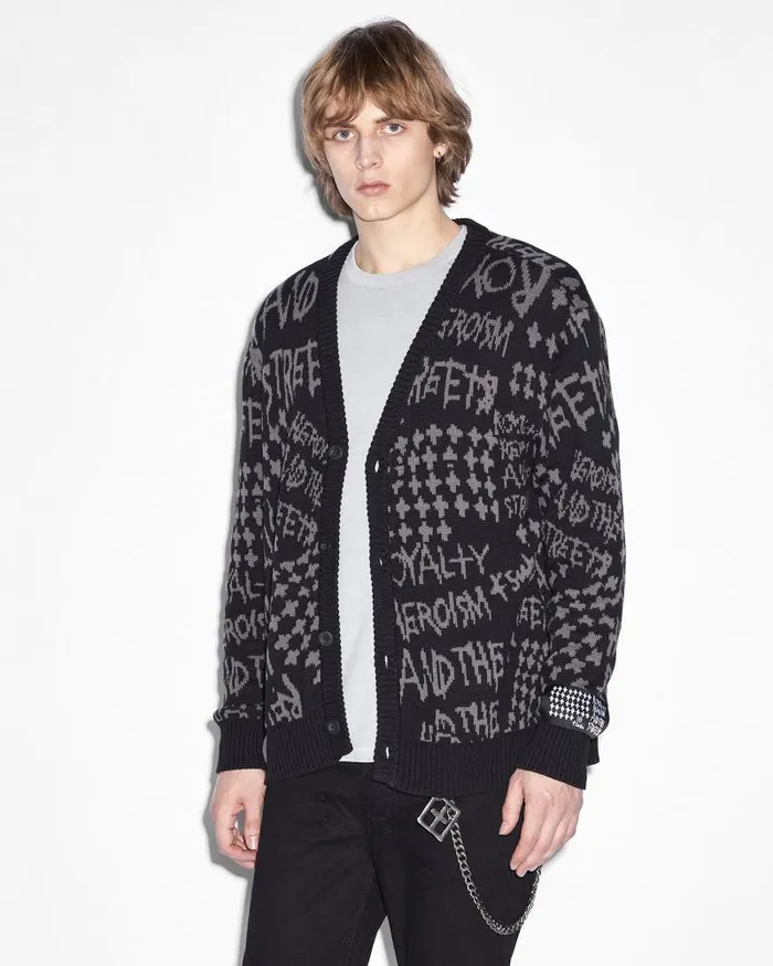 Ksubi Heroism Cardigan Black Mens Knits