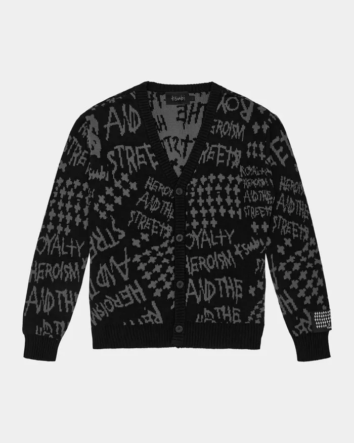 Ksubi Heroism Cardigan Black Mens Knits