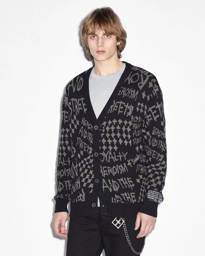 Ksubi Heroism Cardigan Black Mens Knits